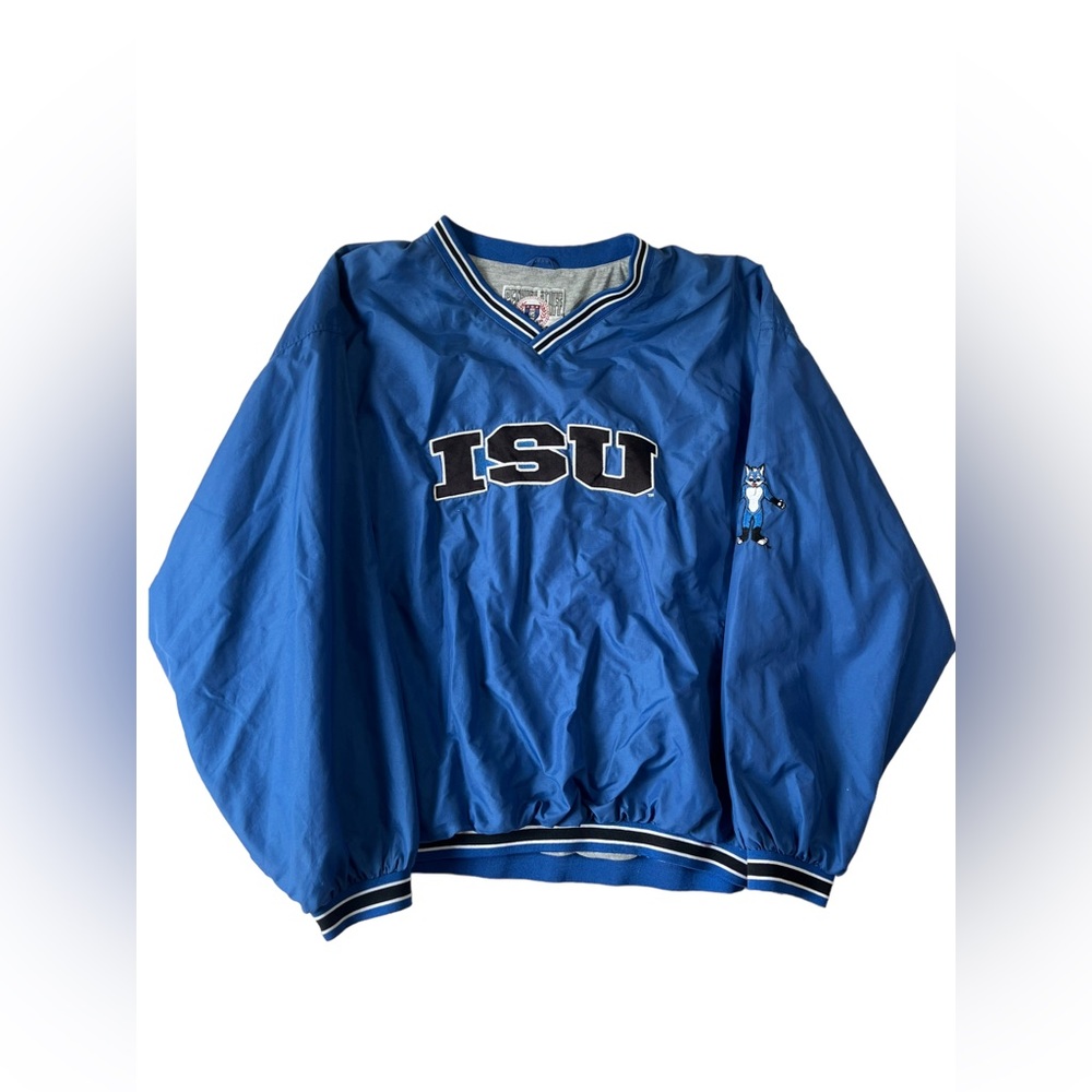 Genuine Stuff Collegiate Blue ISU Indiana State University Windbreaker